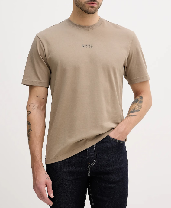 T-shirt Hugo Boss uomo cotone con logo basic