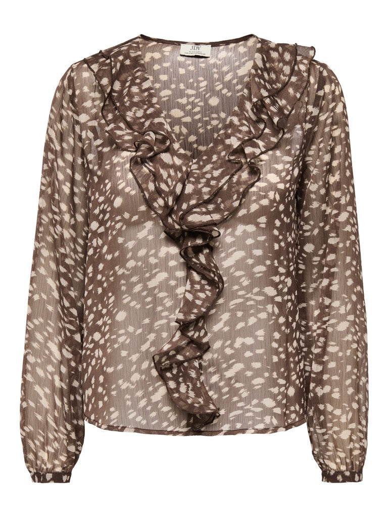 Blusa donna JDY stampa animalier poliestere