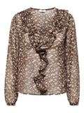 Blusa donna JDY stampa animalier poliestere