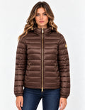 Piumino corto donna MARKUP satin cappuccio