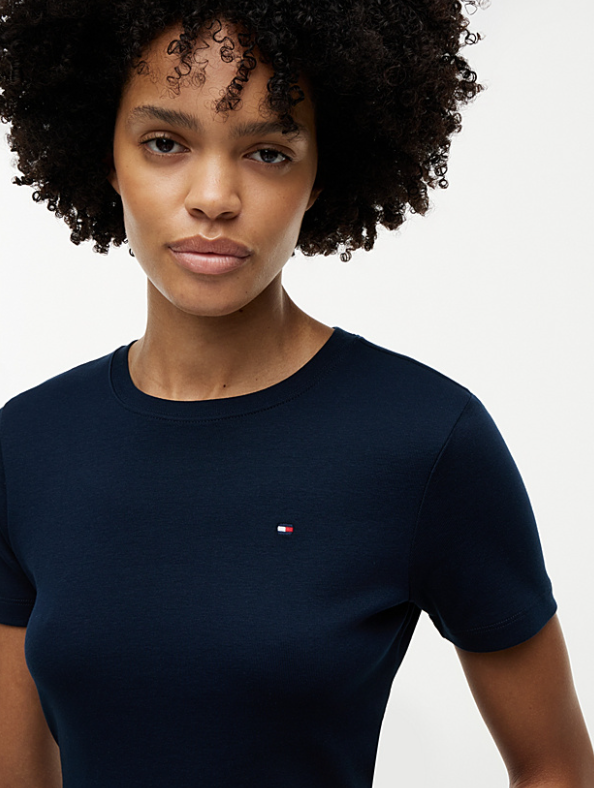 T-shirt Tommy Hilfiger Donna Slim Cody Cotone Slim Fit