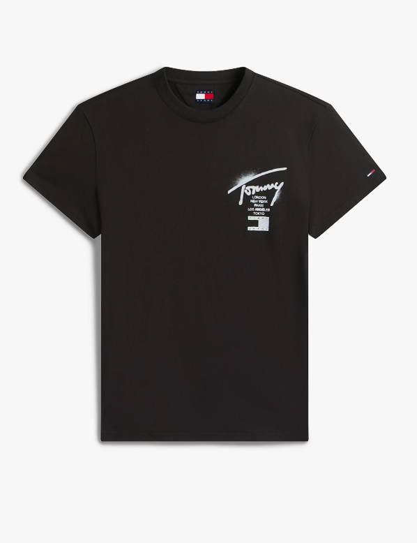 T-shirt Tommy Jeans uomo Regular City maxi grafic retro