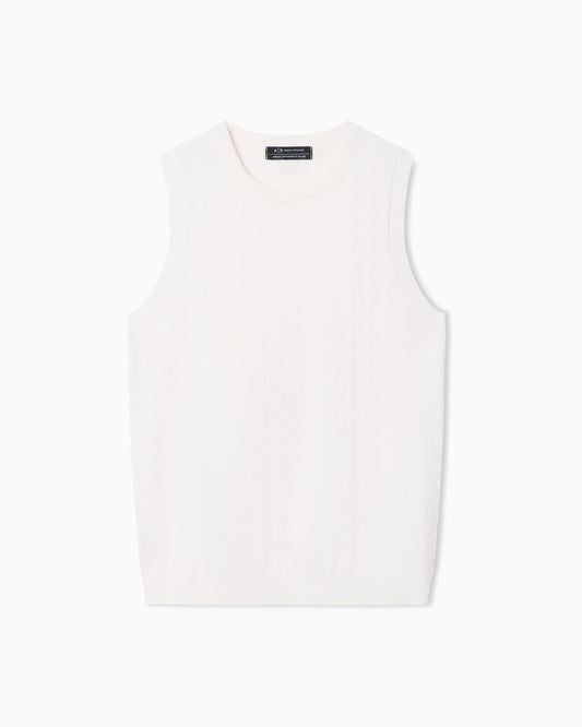 Top donna A|X cropped lavorato Armani Exchange