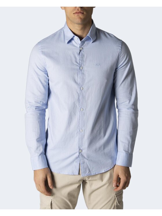 Camicia oxford uomo Armani Exchange cotone slim