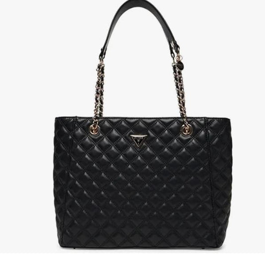 Borsa Guess Giully Anadela tessuto multicolor taupe