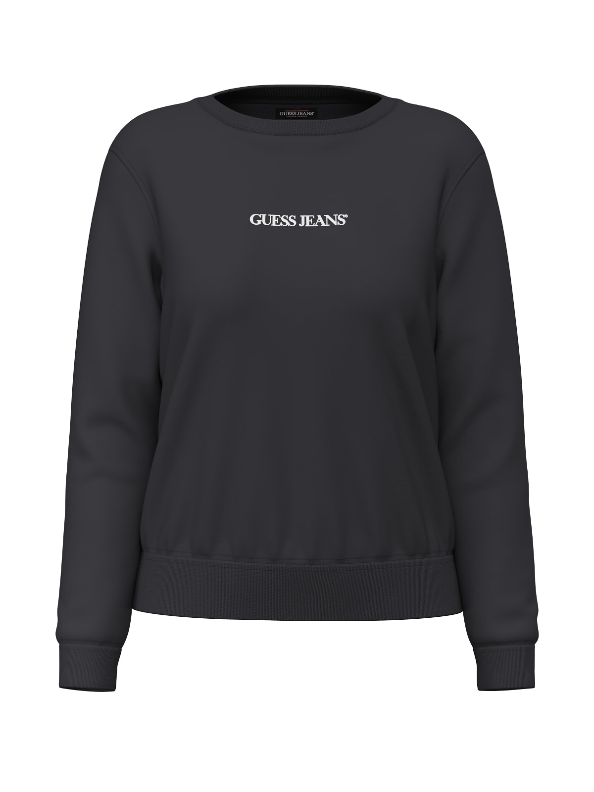 Felpa logo ricamato Guess Jeans donna cotone
