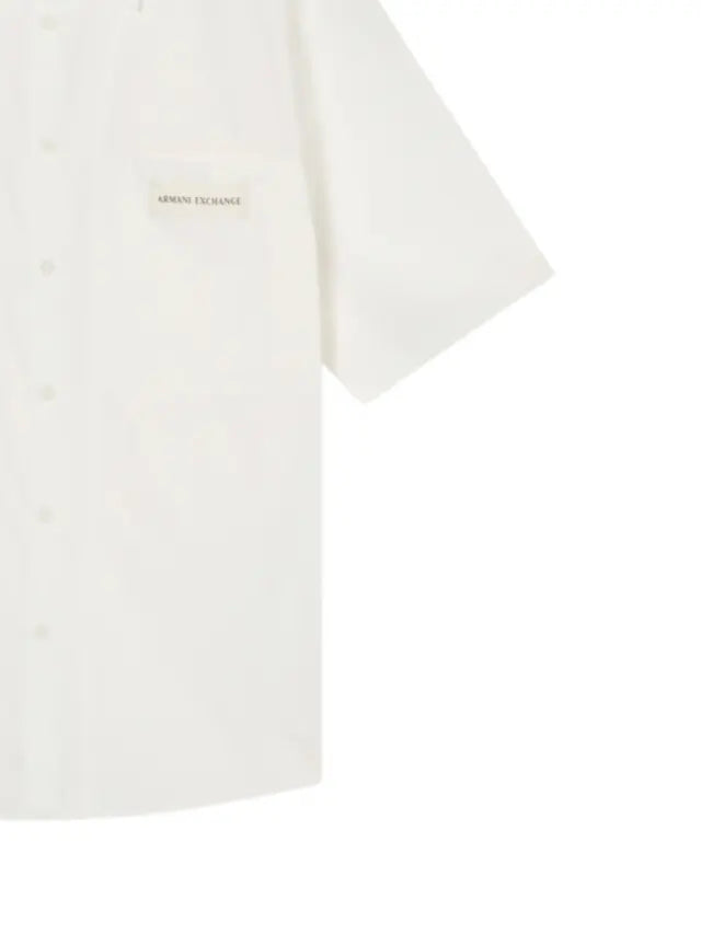 Camicia A|X Armani Exchange uomo cotone manica lunga