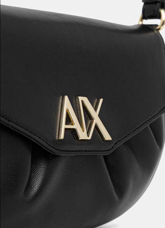 Borsa donna A|X ecopelle logo metal tracolla