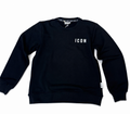 Felpa girocollo donna ICON logo piccolo cotone