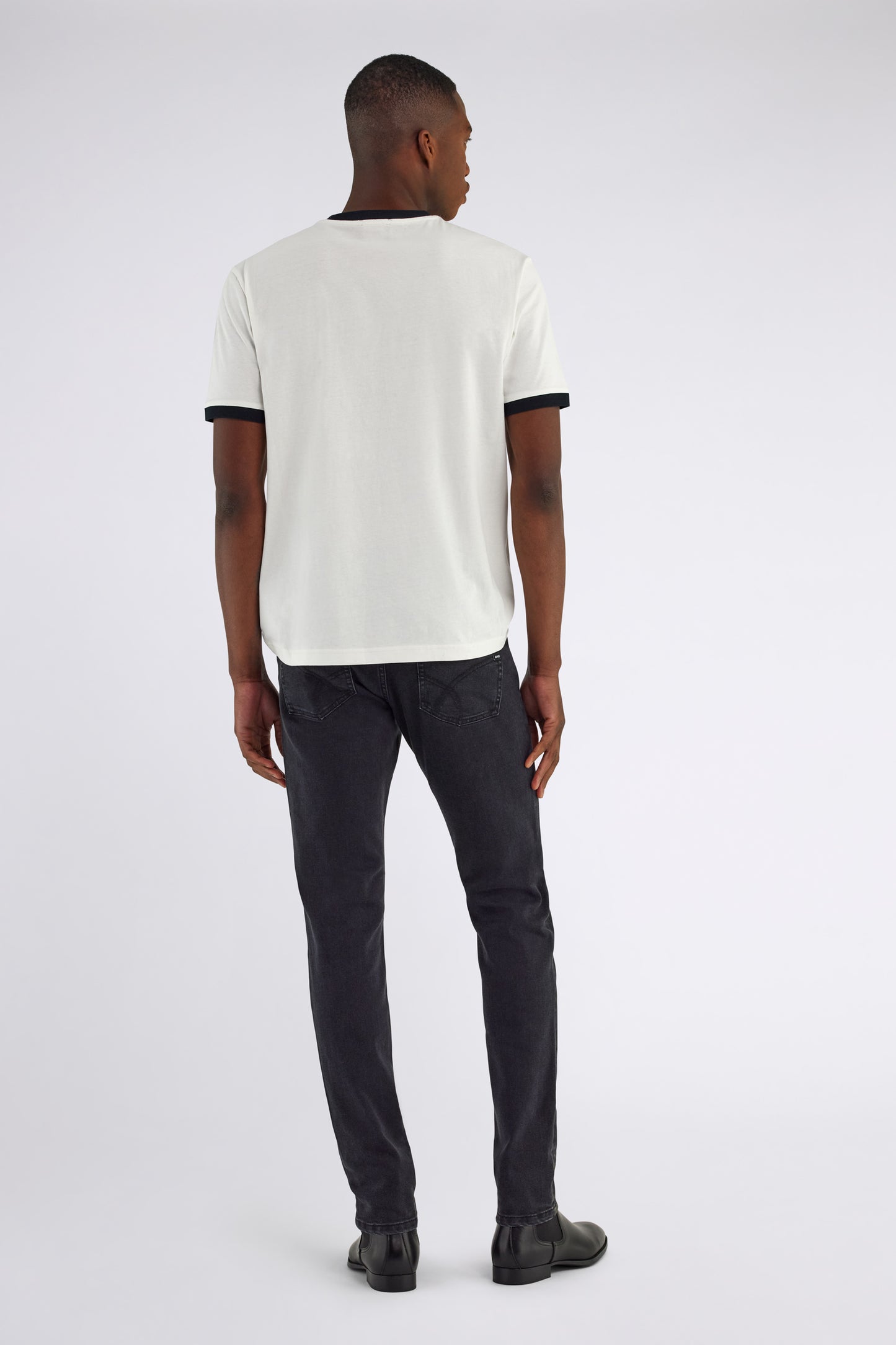 Jeans uomo GAS SAX ZIP REV skinny denim stretch