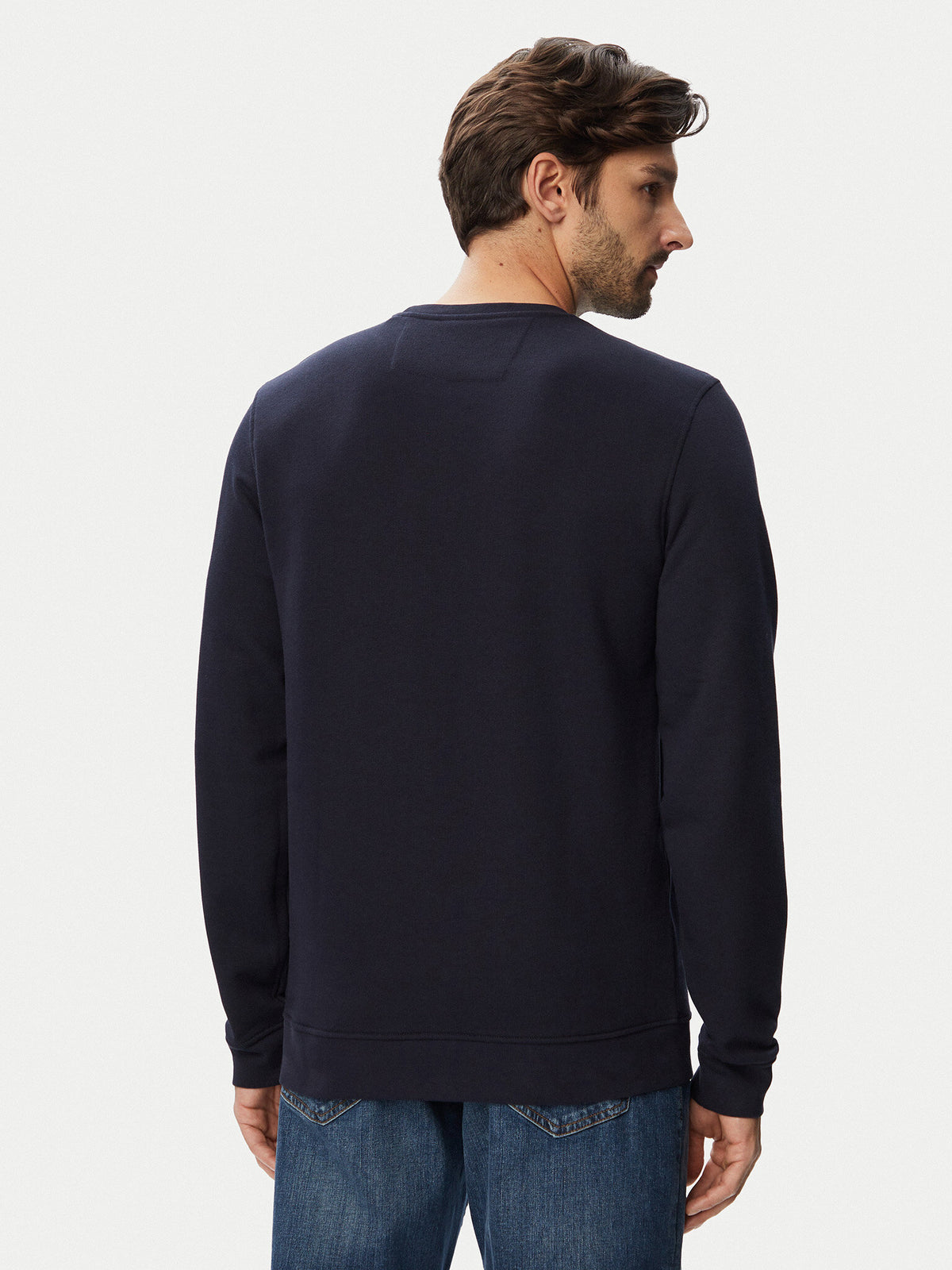 Felpa Audley Guess uomo girocollo fleece cotone