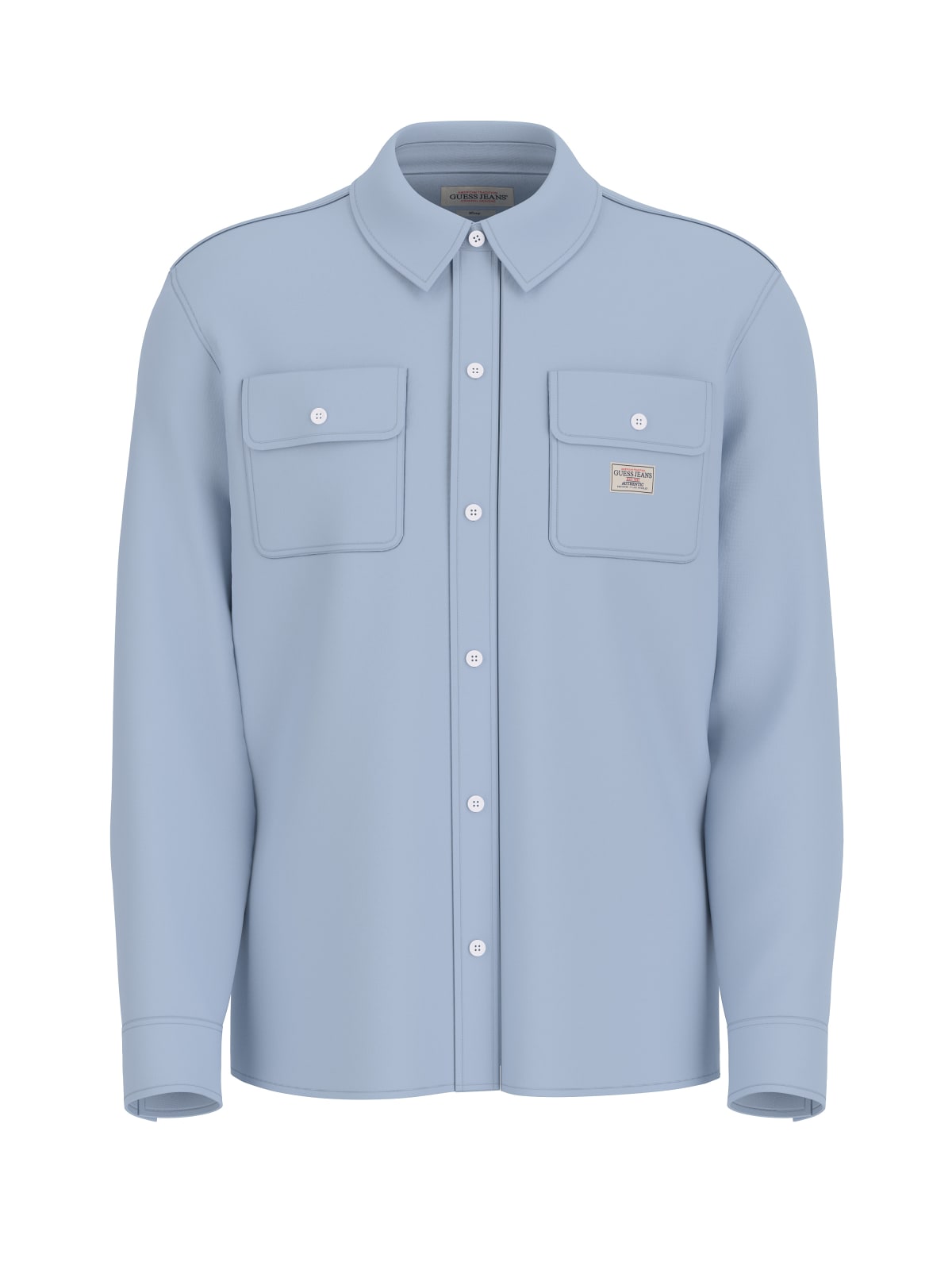Camicia Guess Jeans uomo boxy cropped cotone