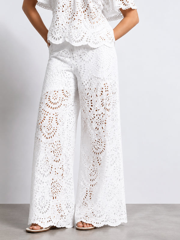 Pantapalazzo donna MARKUP pizzo cotone fodera