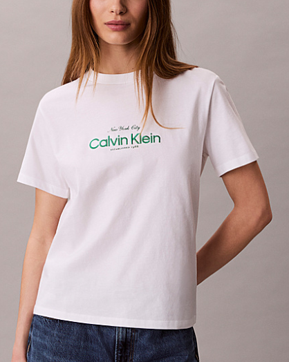 T-shirt CKJ donna classic NYC cotone PE 2026