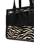 Borsa Armani Exchange donna logo allover poliestere