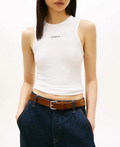 T-shirt Tommy Jeans Donna Slim Logo Cotone PE 2026