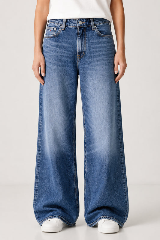 Jeans donna Tommy Jeans Daisy vita bassa gamba ampia