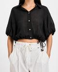 Camicia donna MARKUP cropped mussola cotone