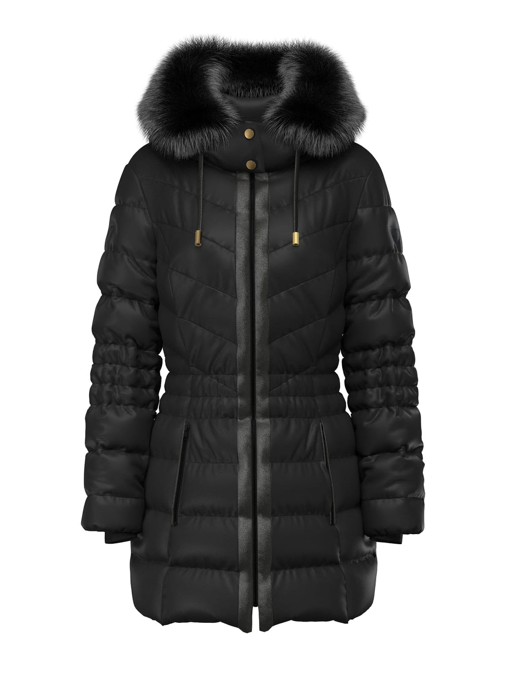Piumino donna Guess Jolanda stretch similpelle