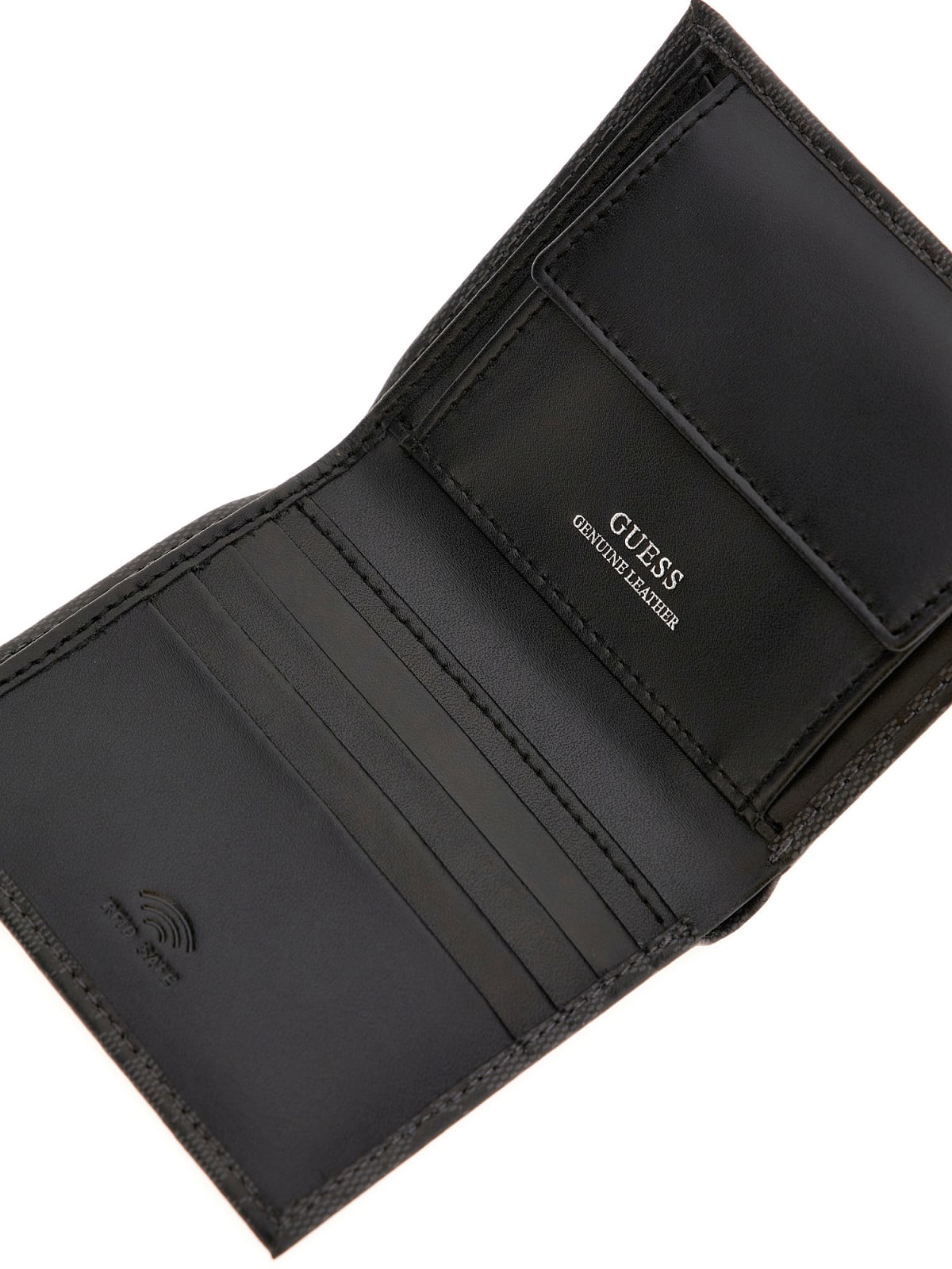 Portafoglio Guess uomo Milano bifold similpelle nero