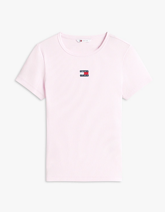 T-shirt Donna Tommy Jeans Logo Cotone Organico