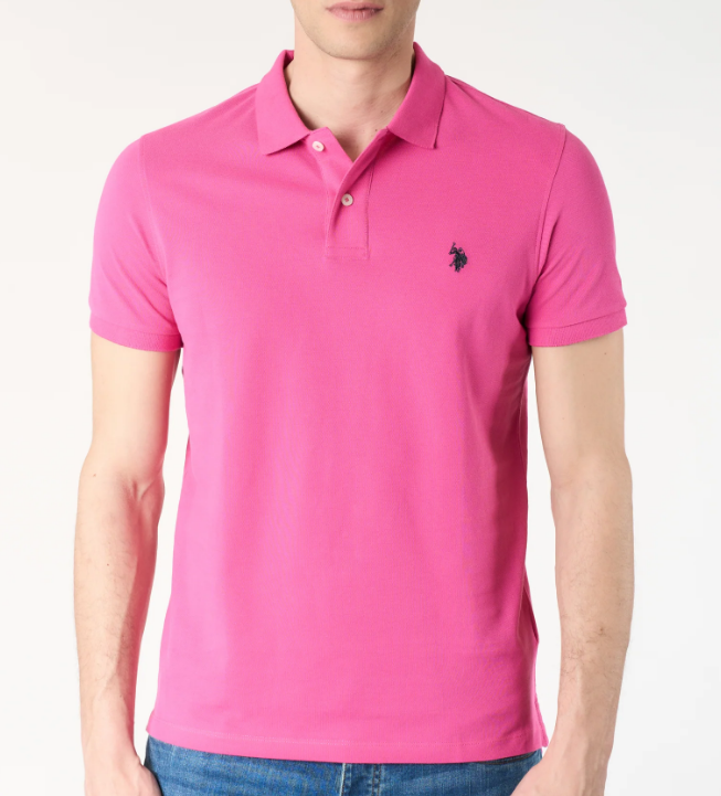 Polo uomo U.S. Polo Assn. cotone piqué manica corta