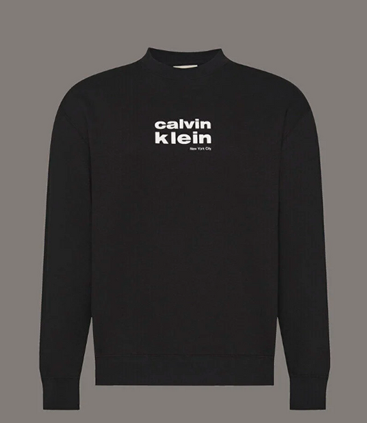 Felpa cappuccio Calvin Klein uomo fleece regular fit