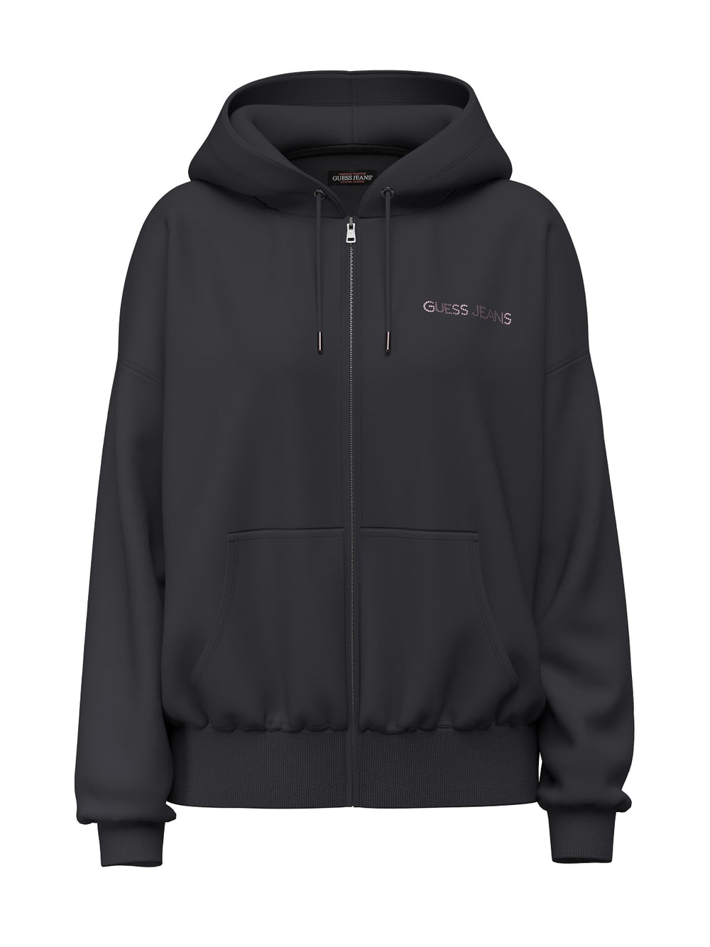 Felpa full zip cappuccio oversize donna Guess
