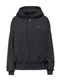 Felpa full zip cappuccio oversize donna Guess