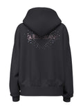 Felpa full zip cappuccio oversize donna Guess