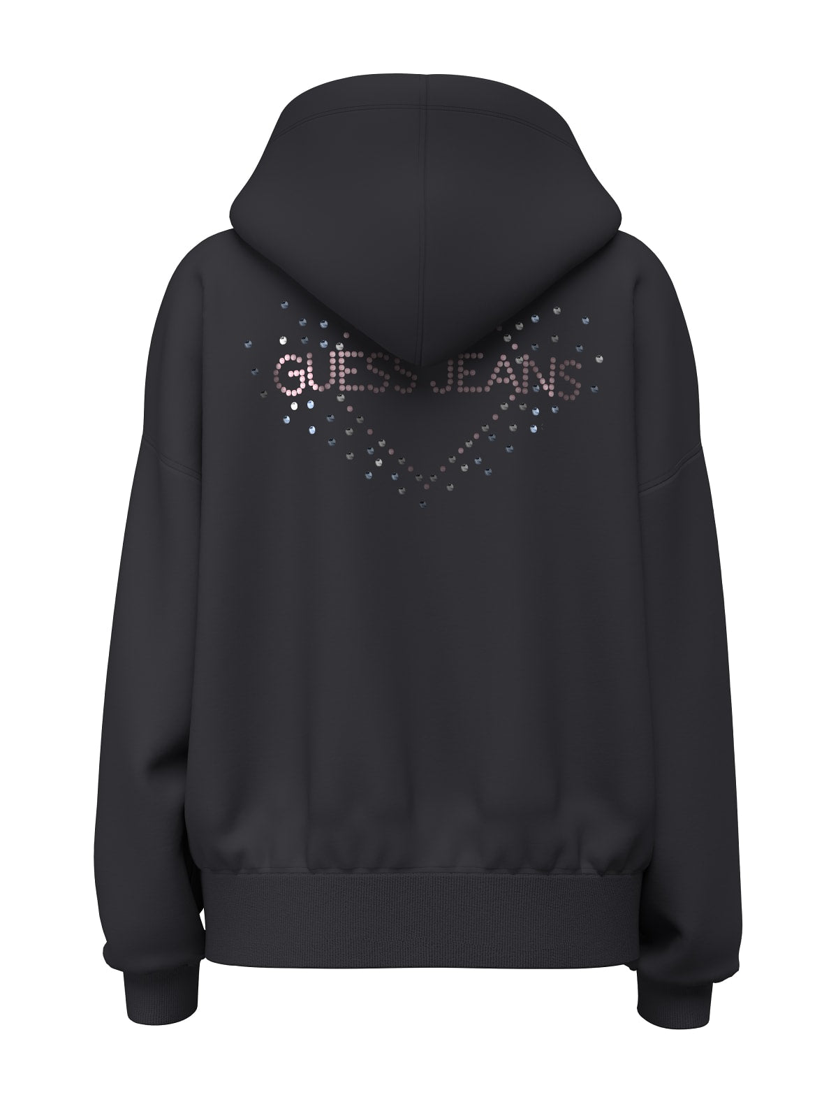 Felpa full zip cappuccio oversize donna Guess
