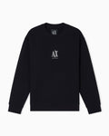 Felpa girocollo uomo Armani Exchange logo ricamato