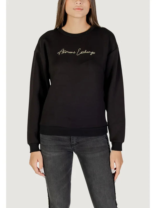 Felpa donna Armani Exchange A|X girocollo logo PE 2026