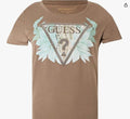 T-shirt Guess donna Flowers Triangle cotone