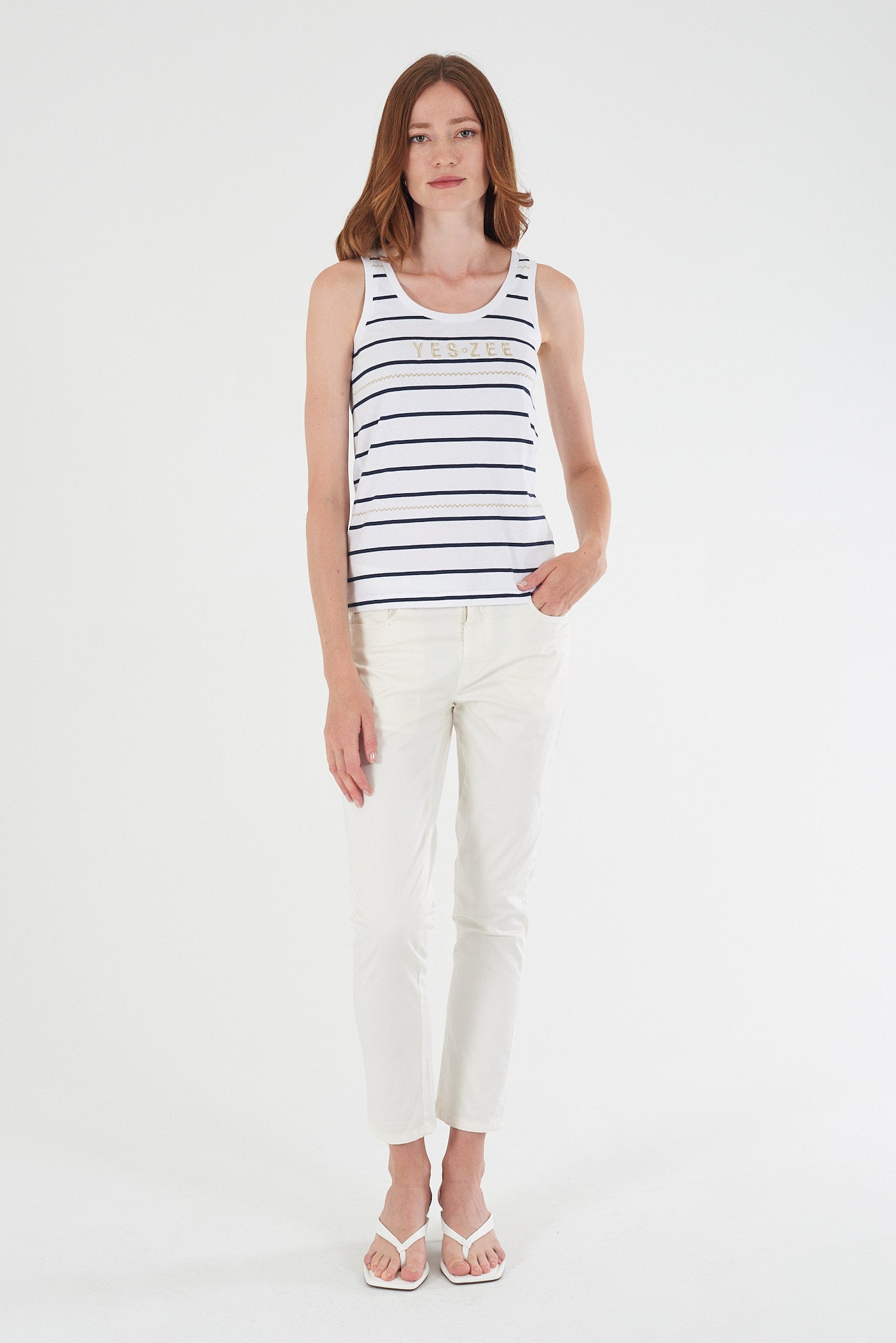 Top YES-ZEE donna cotone manica corta PE 2026