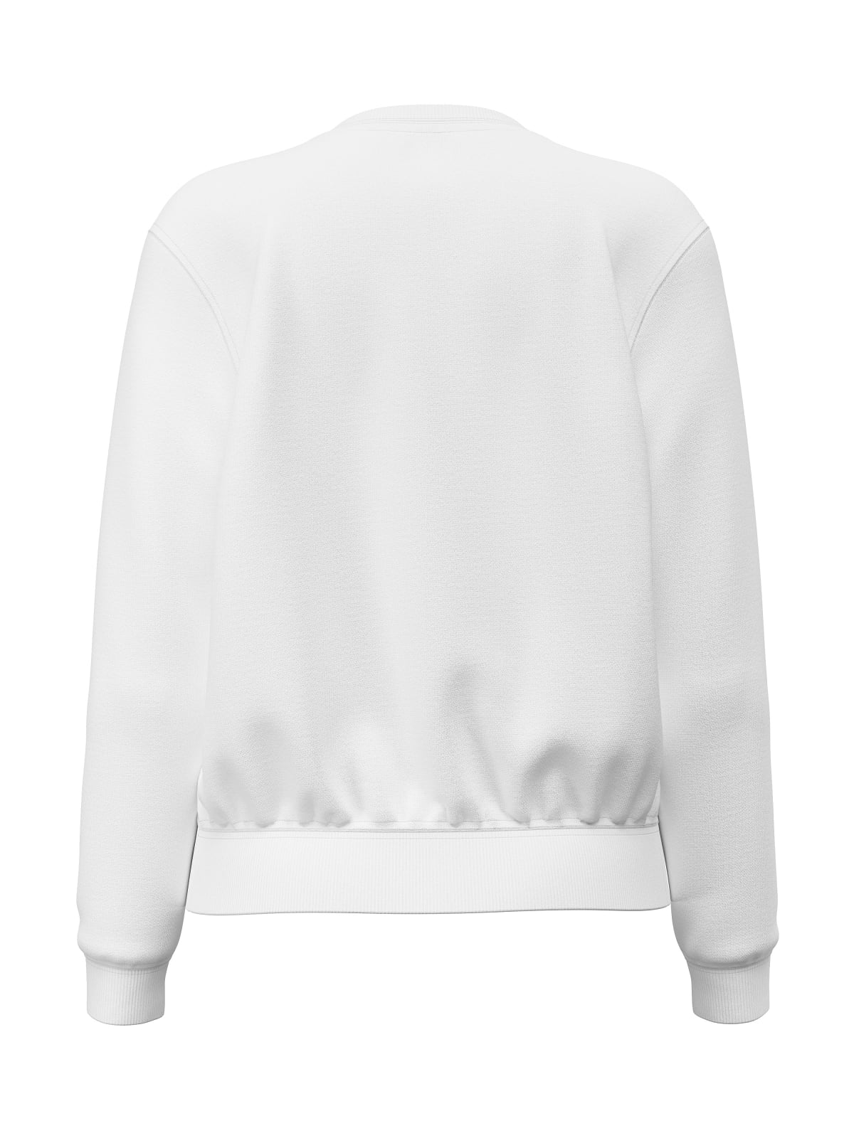 Felpa girocollo Guess Jeans donna regular logo ricamato