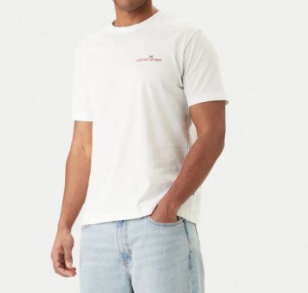 T-shirt Guess Jeans uomo regular cotone stampa West Coast
