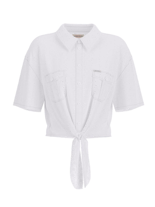 Camicia Guess Jeans donna cropped cotone