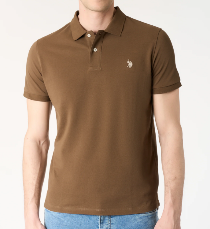 Polo uomo U.S. Polo Assn. cotone piqué manica corta