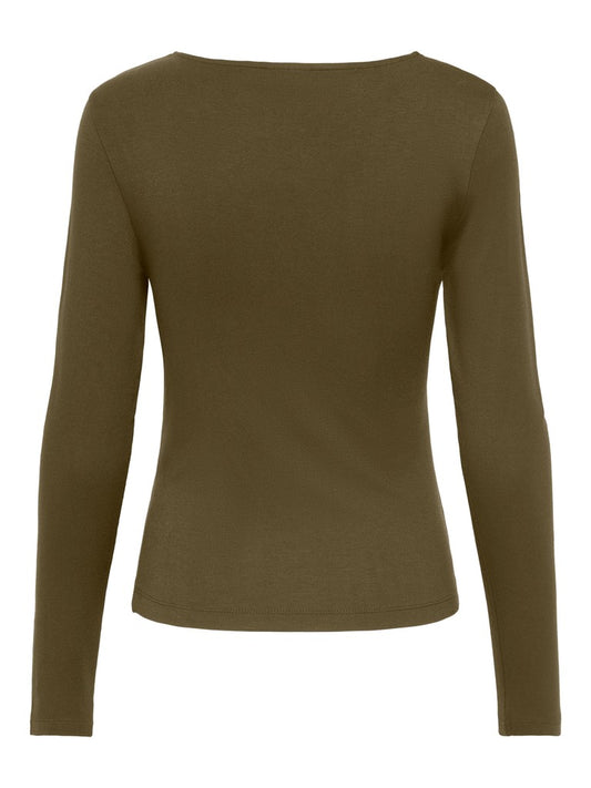 Blusa donna JDY scollo chiuso maglia