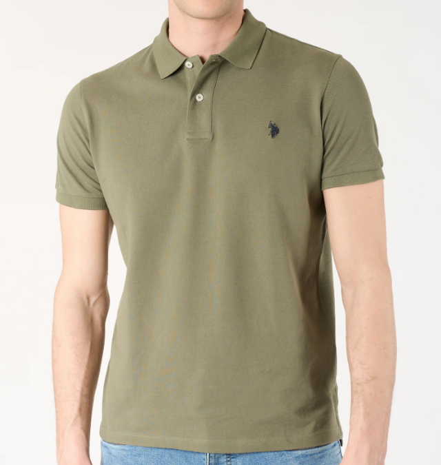 Polo uomo U.S. Polo Assn. cotone piqué manica corta