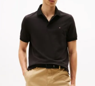 Polo Tommy Hilfiger uomo piqué stretch regular fit