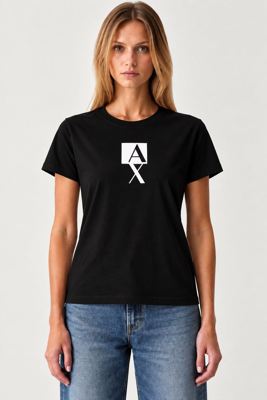 T-shirt donna Armani Exchange A|X cotone manica corta
