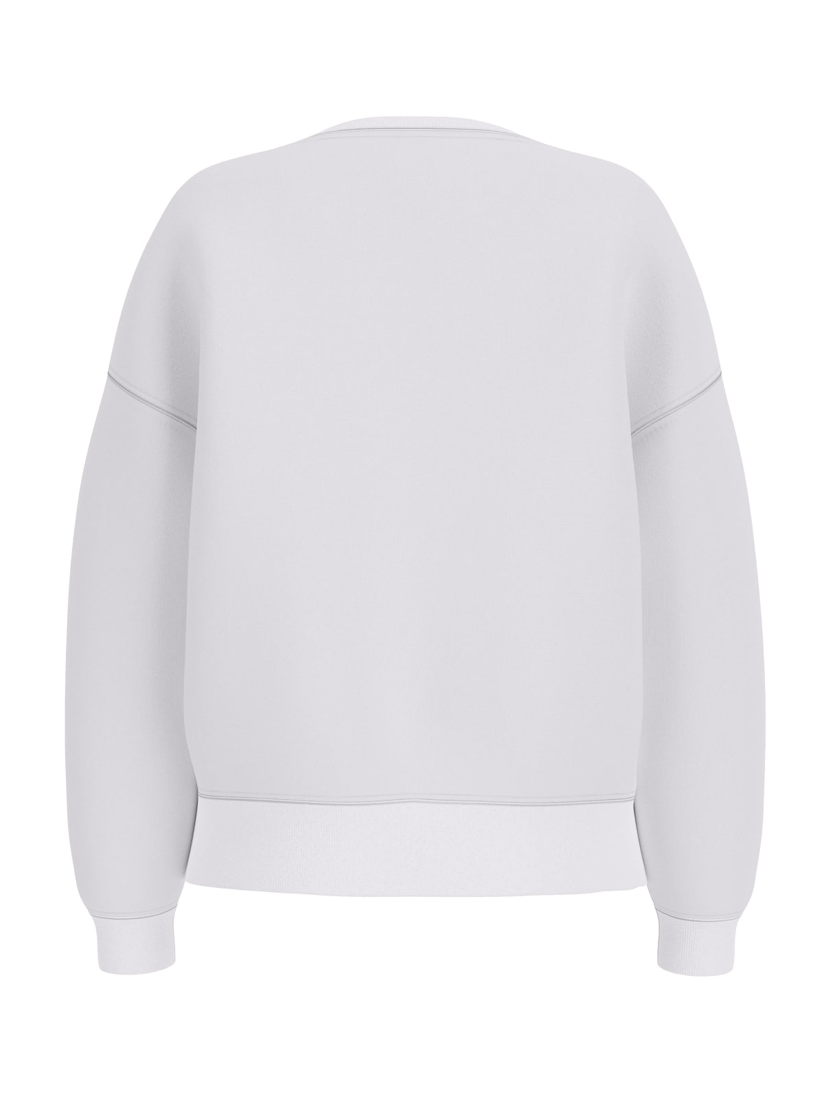 Felpa Guess Jeans donna girocollo oversize triangle