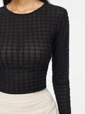 Blusa donna VILA maglia scollo chiuso stretch