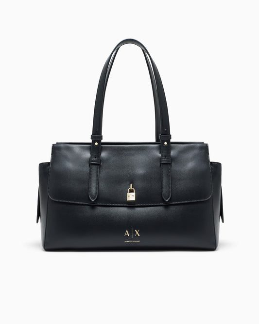 Borsa donna Armani Exchange poliestere logo applicato
