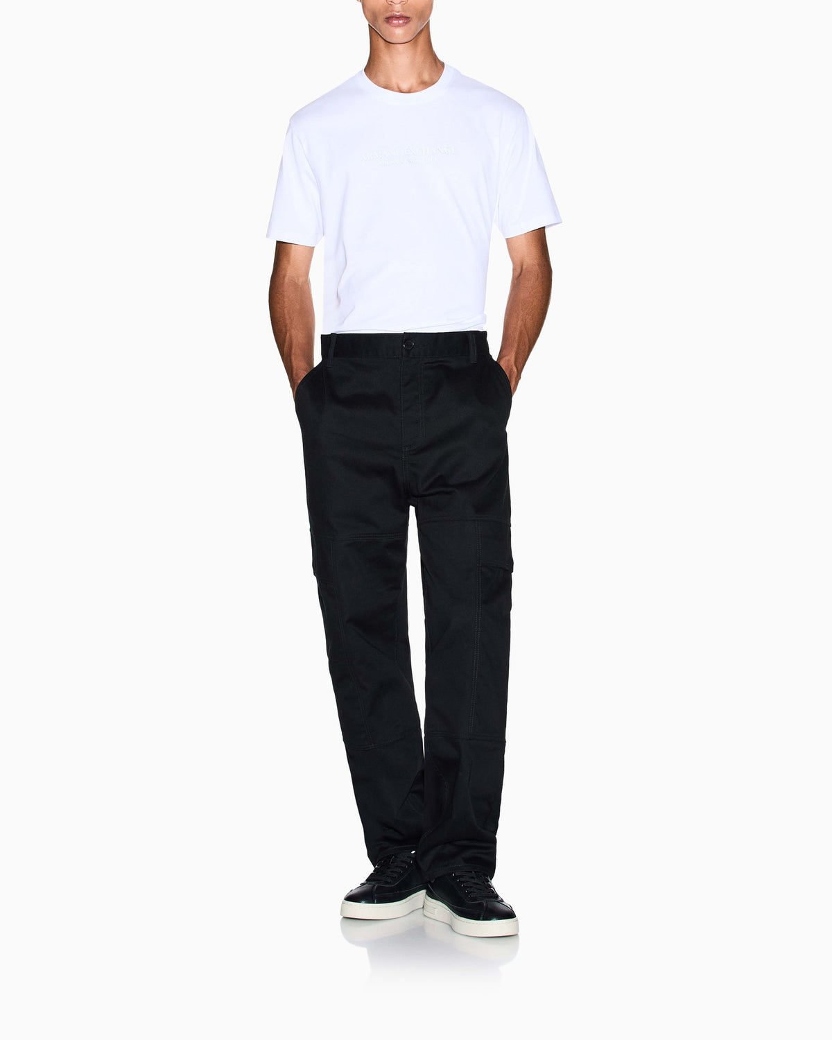 T-shirt uomo Armani Exchange cotone logo girocollo