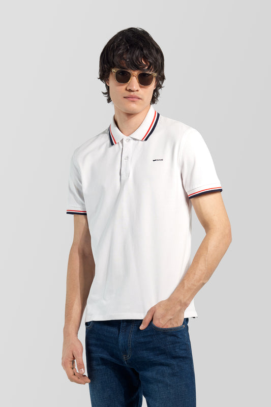 Polo uomo GAS RALPH manica corta piquet slim