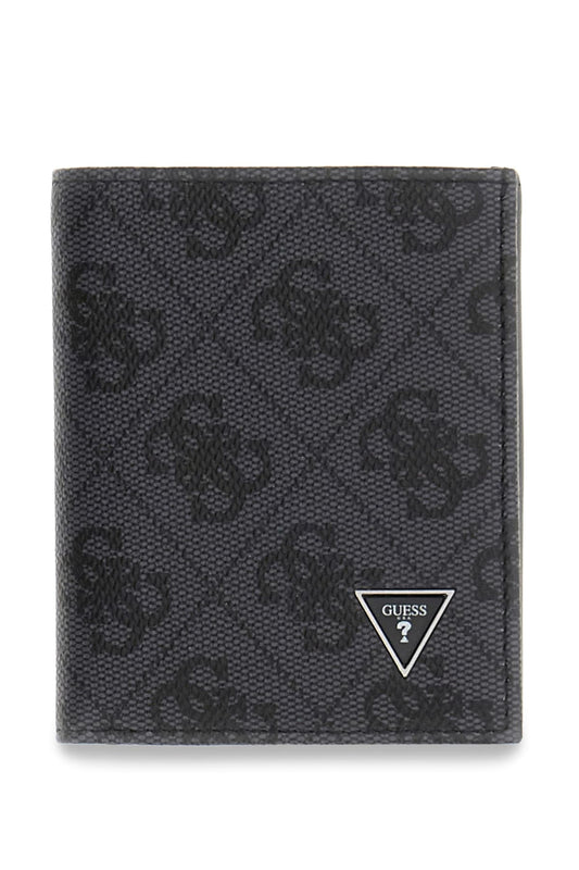 Portafoglio Milano Guess uomo trifold vera pelle